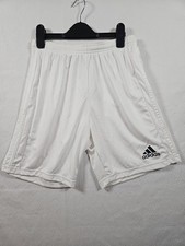 Adidas Men's Squad 21 Soccer Shorts, White/White, Size Medium