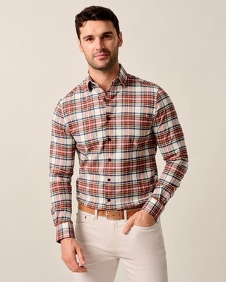Performance Flannel Button Down Shirt - Knick Mens Pumpkin Size XL (7847320)