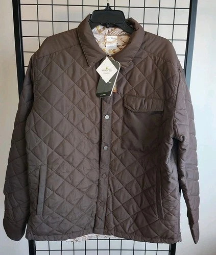 & Lore By Tahoe River Men's Reversible Coat Large Snap Buttons Brown Outerwear  image 6