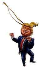 Dancing President Trump Double Sided Acrylic Christmas Ornament