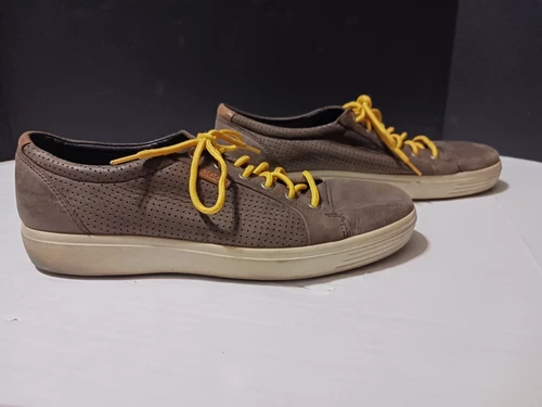 Scarpe sneakers ECCO Soft 7 uomo taglia US 10 5 EU 44 pelle marrone ballerine casual