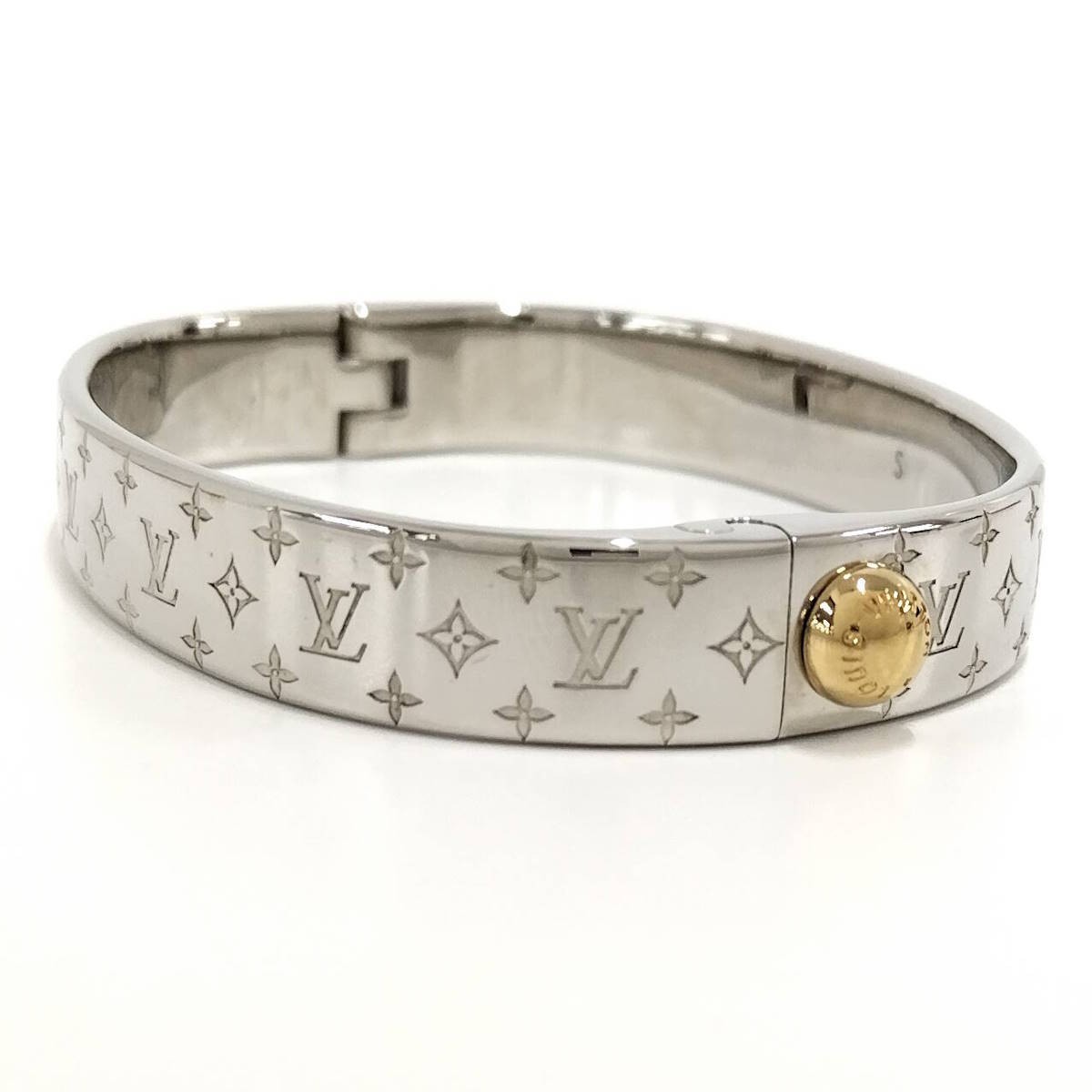 LOUIS VUITTON Cuff Nanogram Bracelet Small  M00249 268516