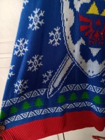 Legend Of Zelda Nintendo NES Knit Sweater Sz 2X Holiday Winter Christmas