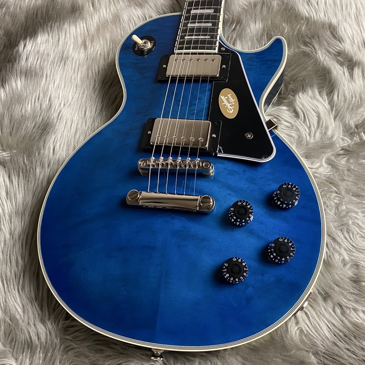 ギター Epiphone Les Paul Quilt Viper Blue Epiphone Les Paul Custom Quilt Viper Blue | MUSIC STORE