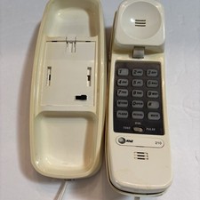 At T Trimline Push Button Desk/Wall Phone Vintage Model 210