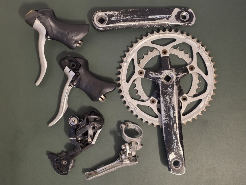Shimano 2300 2x8 Speed Road Bike Drivetrain Parts Bundle etc