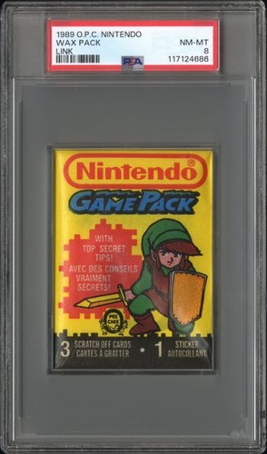 Link Nintendo 1989 PSA 8 Trading Card Collectible Single Vintage