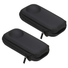 52mm Hard Carrying Case 2PCS Portable Small Storage Bag for Insta360 Black