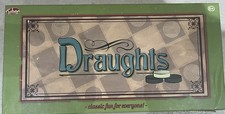 Draughts Vintage Checkers Draightsmen Board Game Full Set, Made in England