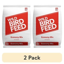 Economy Mix Wild Bird Feed Value Bird Seed Blend Dry 20 lb Bag 2 Pack