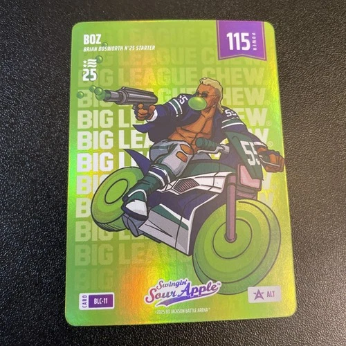 2025 Bo Jackson Battle Arena Boz Brian Bosworth Big League Chew Alt BLC-15 SP