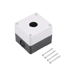 Push Button Switch Control Station Box 22Mm 1 Button Holes White and Black