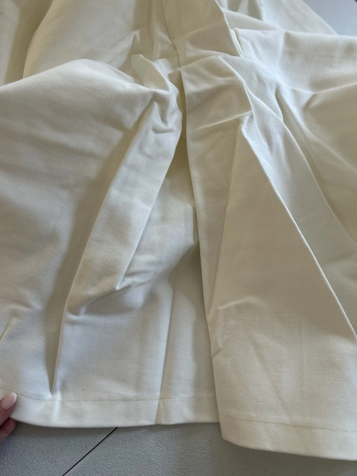 Funda protectora para silla lateral de comedor Pottery Barn Comfort sarga blanca cálida nueva sin etiquetas caja abierta Foto 3 de 4