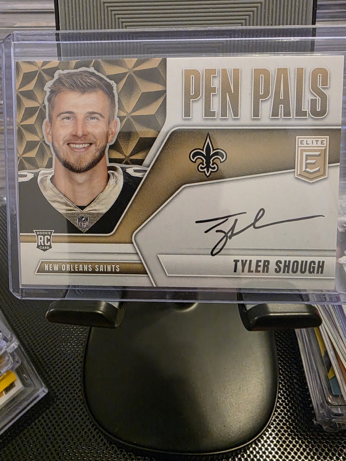 2025 Donruss Elite Tyler Shough Pen Pals Rookie Autograph Auto RC