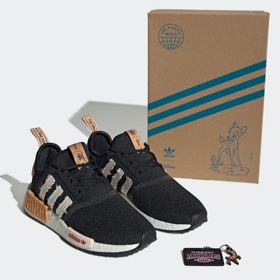 adidas Originals X Disney Bambi NMD_R1 Rehkitz Sneaker Reh Muster GV7909 Schwarz