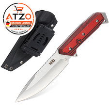 KHU D2 Stahl Outdoor Messer Feststehende Klinge Jagdmesser Kydex Scheide G1