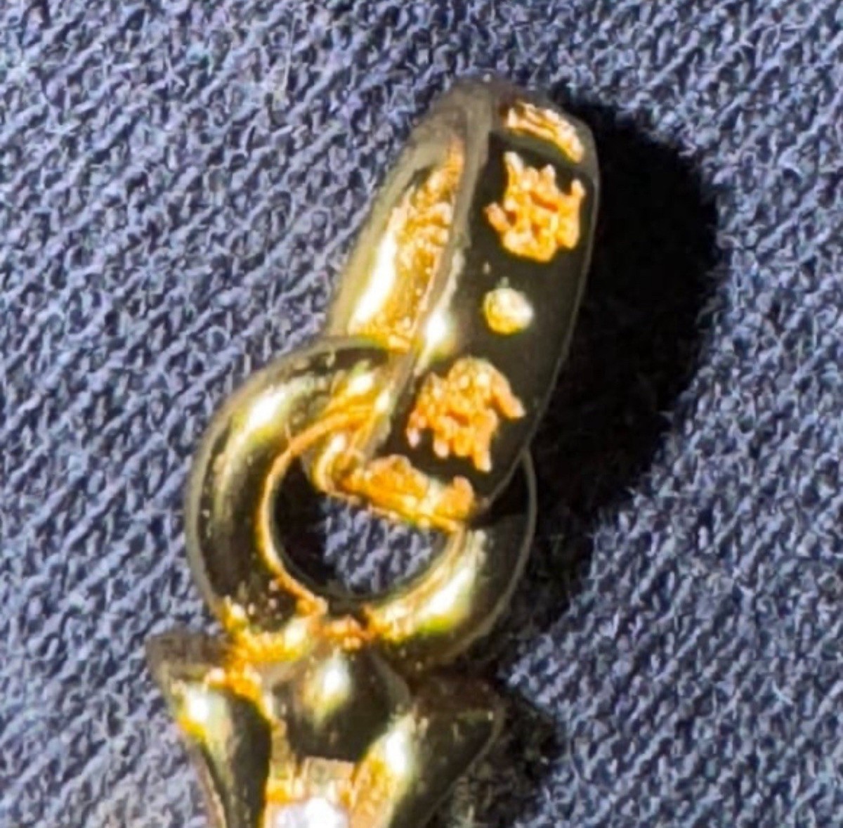 Chrome Hearts22k Gold Plated Babyfat White Diamond Chrome Hearts