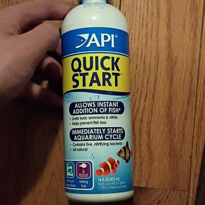 API Quick Start Aquarium Cycling Starter Ammonia Nitrite Bacteria 16 fl oz