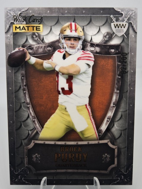 Wild Card 2022 MATTE Smoking Gun Brock Purdy RC /200 #WWU-51