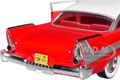 1958 PLYMOUTH FURY RED 1/24 DIECAST MODEL CAR BY GREENLIGHT 84222