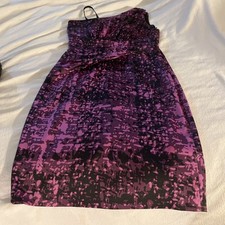 A Beautiful Black And Vine Dress For Any Occasion, Sleeveless On Side ,size 8