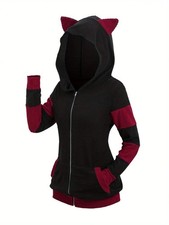 2024 European and American fashion women's new thick cat ears in autumn and wint