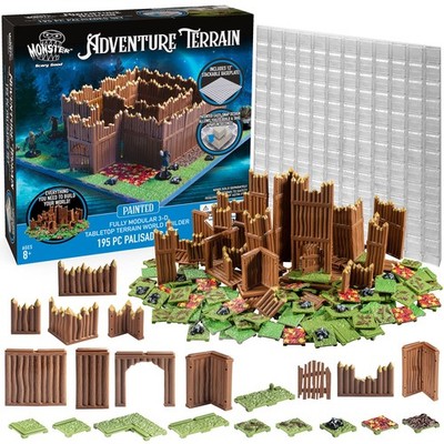 Monster Adventure Terrain 195Pc Painted Palisade Base Set- Fully Mod (US IMPORT)