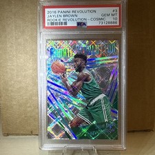 2016 Panini Revolution Jaylen Brown Rookie Revolution Cosmic /100 PSA 10 Pop 9!