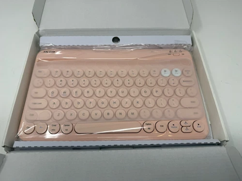 Pink Jelly Comb Bluetooth Wireless Multi-Device Keyboard