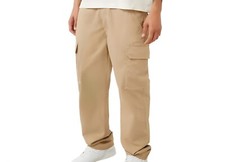 NWT 159 True Religion Cargo Pants Men's Size 36 Travertine Khaki Relaxed 108335