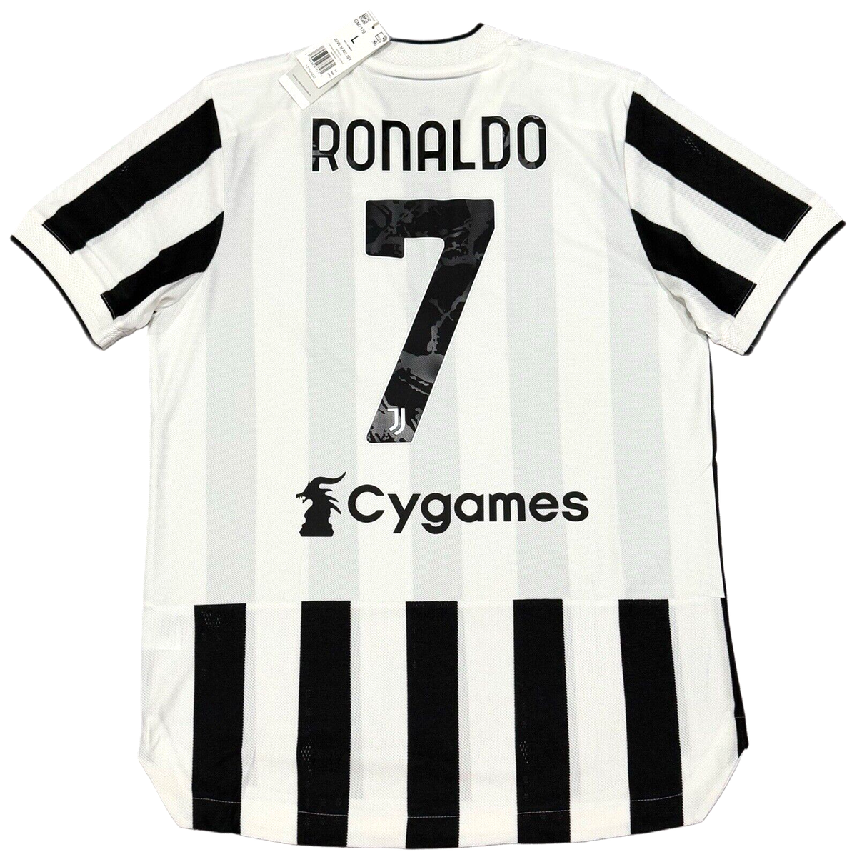 2021/22 Juventus Authentic Home Jersey #7 Ronaldo Large 2021/22 Juventus Authentic Home Jersey #7 Ronaldo Large