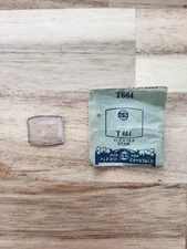 Germanow-Simon Mach (GS) T664 Watch Crystal 21.3x18.0 NOS Part Flexo Star