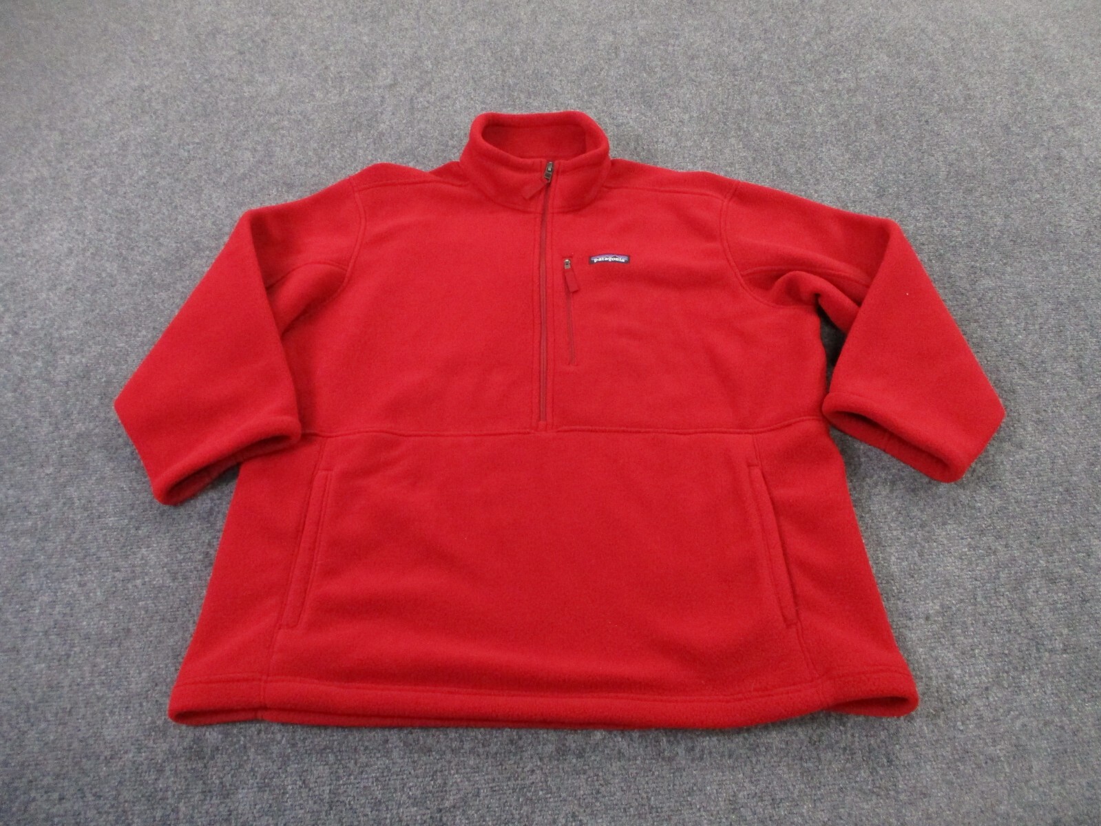 Patagonia Jacket Mens XL Red Fleece Micro D Outdoors Hiking Synchilla Sweater