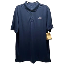 Nike DriFIT Performance Polo Men's Large Dark Navy NK Syngenta Farming Logo NWT
