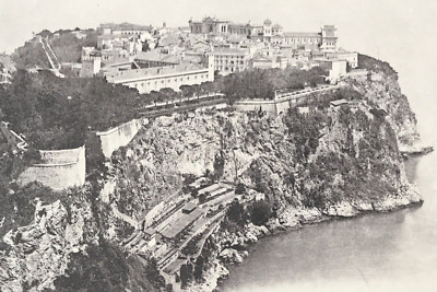 VTG 1920s The Rock La Ville Le Rocher Monte Carlo Monaco Postcard Monaco City