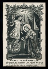 santino incisione 1800 ANNUNCIAZIONE DI MARIA rudl