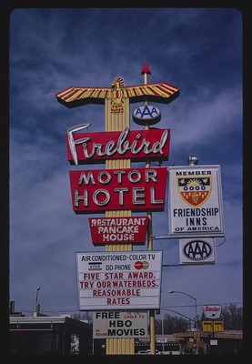Photo:Firebird Motel sign, Cheyenne, Wyoming