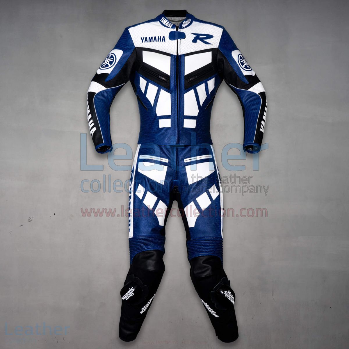 Yamaha Motorbike Racing Suit Cowhide Leather Motorcycle Riding Suit For Men