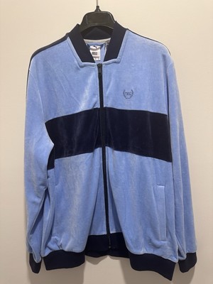NWT Puma TMC Hussle Velour Colorblock All Star Track Jacket Blue Men's Size XL