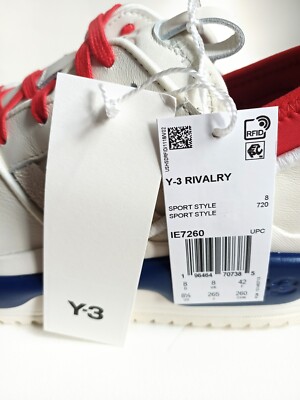 NWB Adidas Y-3 Rivalry IE7260 Sneaker Off White/Ink/Red Men NWB Adidas Y-3 Rivalry IE7260 Sneaker Off White/Ink/Red Men