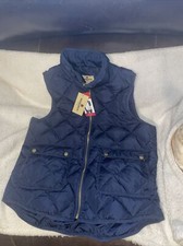 Woolrich Womens Puffer Vest 70 Duck Down 550 Fill indigo Blue Sz LNWT