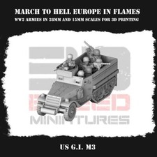 US G.I. M3 Halftrack - 28mm - Bolt Action / Chain of Command / WW2 / Historical 