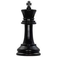 MegaChess 8 Inch Dark Plastic King Giant Chess Piece