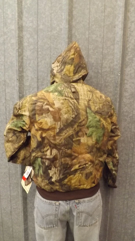 New WALLS Realtree Advantage Timber Camouflage Insulated Jacket w/Hood YOUTH 16 - Image 3 of 4