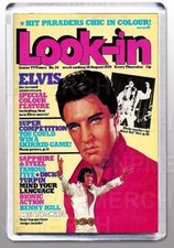 LOOK-IN ELVIS LARGE FRIDGE MAGNET