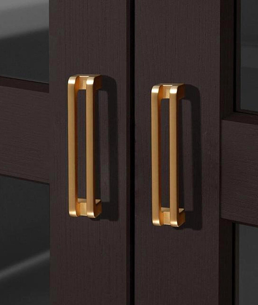 gold dresser handles and knobs Goldenwarm Apartment Gold Kitchen Cupboard Cabinet Drawer Handles main image 0