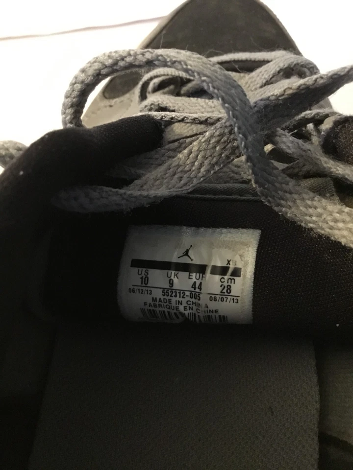 Nike Air Jordan V.2 Low Hombres Talla 10 552312-005 Cool Gris Zapatos Foto 4 de 4