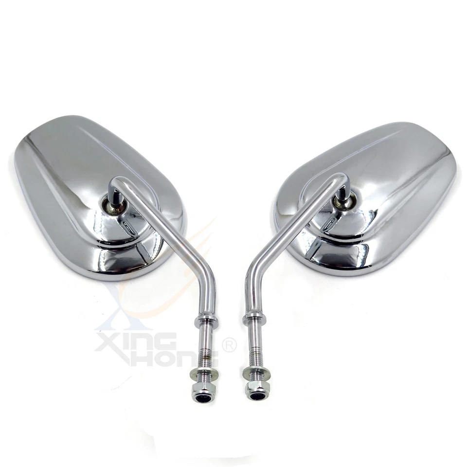 Пара боковых зеркал заднего вида 8 мм для Harley Davidson Sportster XL1200L XL883 XL883L - Изображение 2 из 4