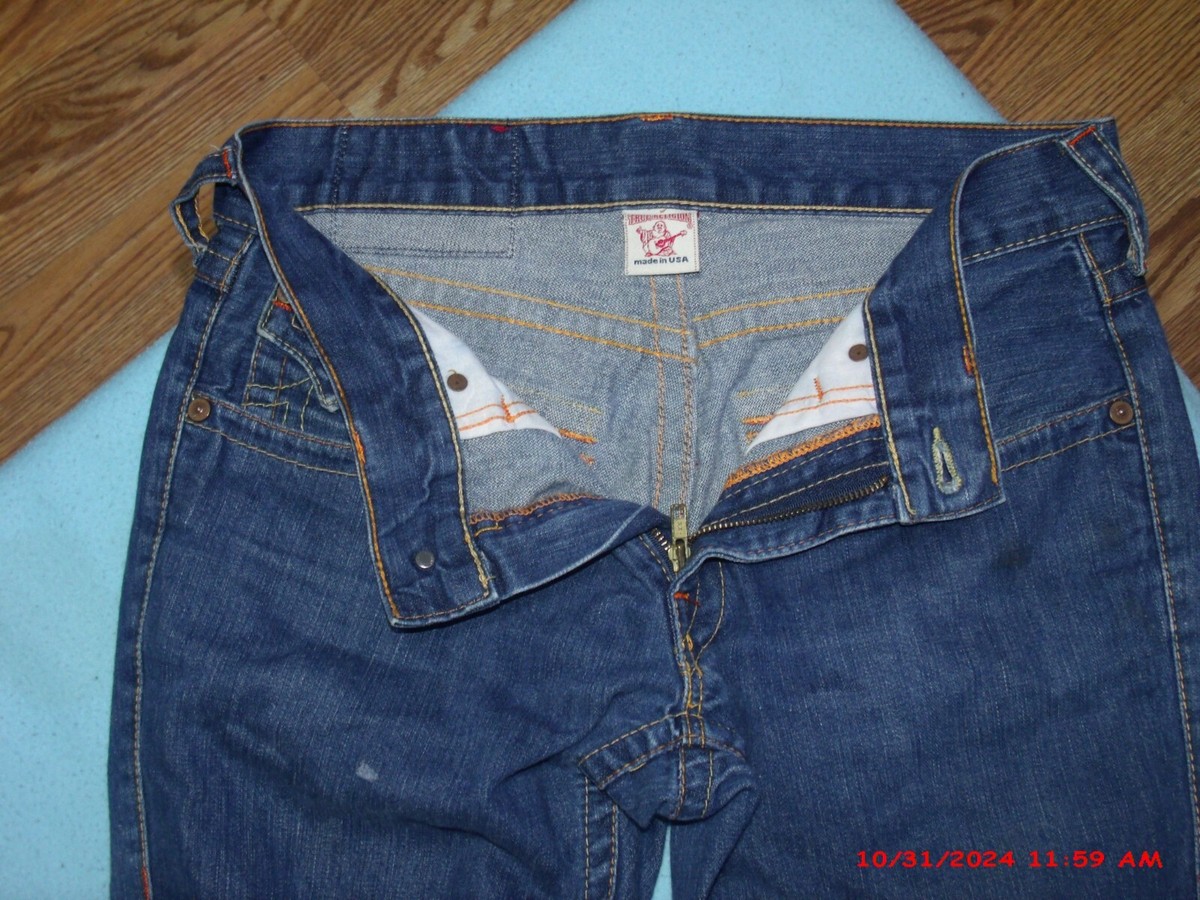 True Religion Section #803 Men 5 pocket Flare leg denim jeans 