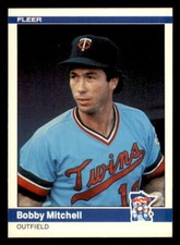 1984 Fleer #571 Bobby Mitchell Minnesota Twins